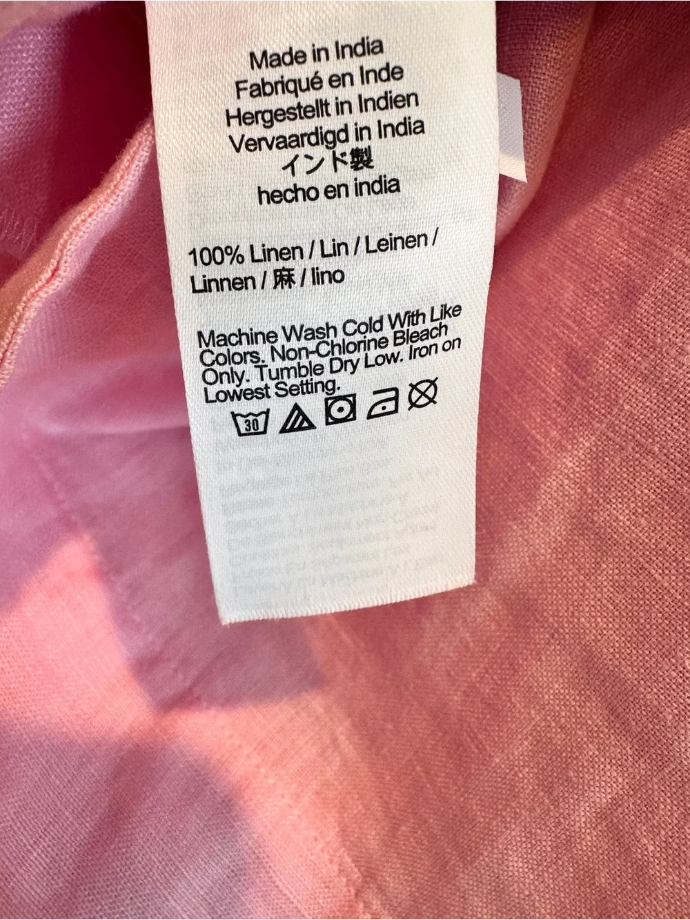 J. Crew Light Pink Linen Tunic Dress - Picture 4 of 4